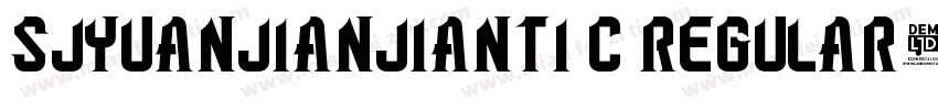 sjyuanjianjianti c Regular字体转换